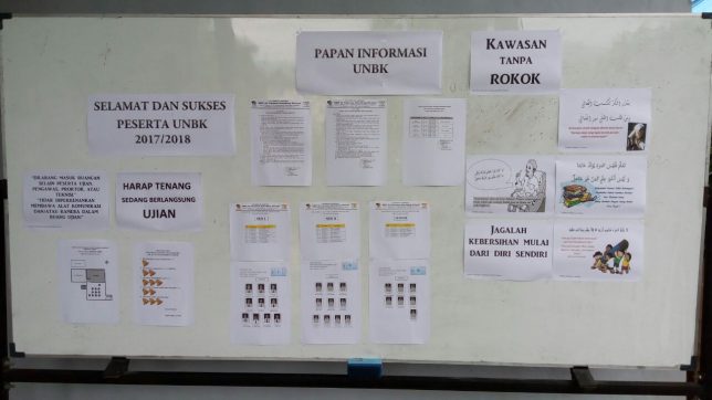 Ujian Nasional Berbasis Komputer di SMP Al Umanaa Boarding School T.P. 2017/2018