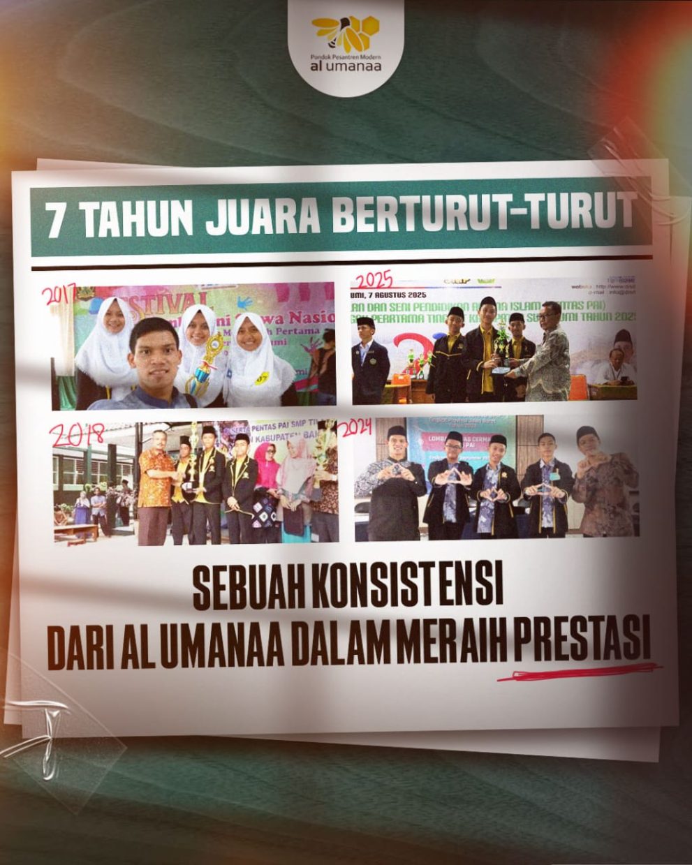 7 Tahun Tahta Juara Yang Tak Tergoyahkan Di Panggung Pentas PAI Tingkat Kabupaten Sukabumi