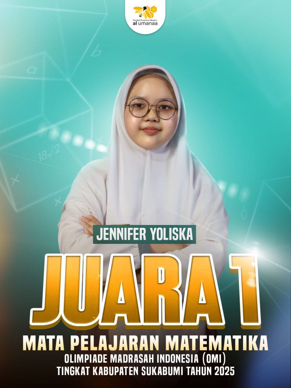 AL Umanaa Juara 1 Matematika di ajang Olimpiade Madrasah Indonesia (OMI)